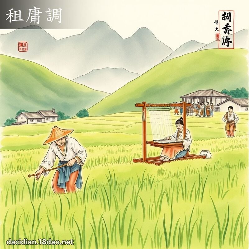 租庸调 - 国语大辞典配图
