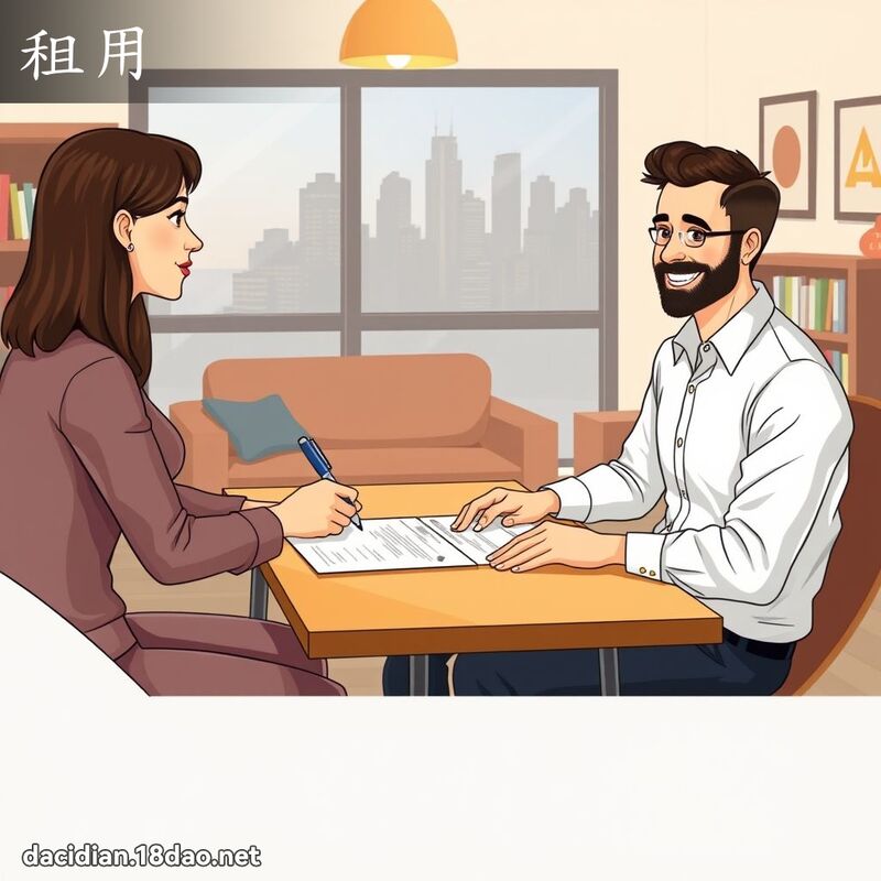 租用 - 國語大辭典配圖