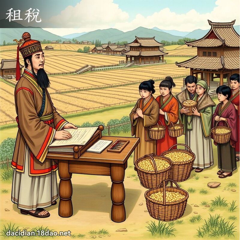 租稅 - 國語大辭典配圖