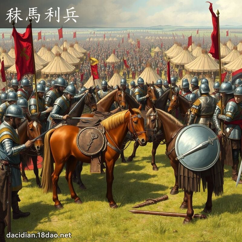 秣馬利兵 - 國語大辭典配圖
