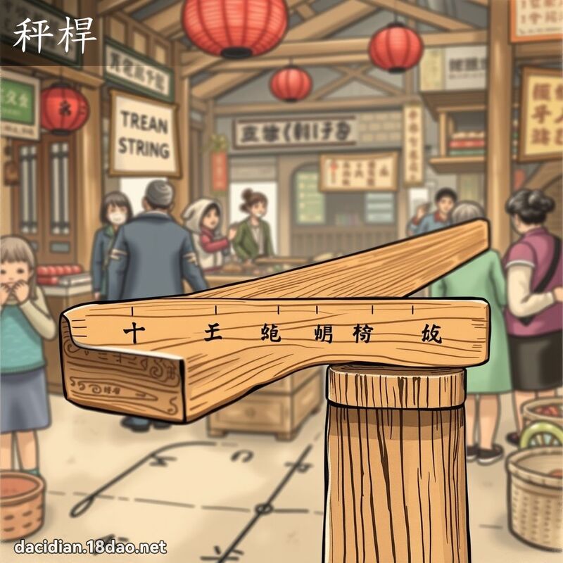 秤桿 - 國語大辭典配圖