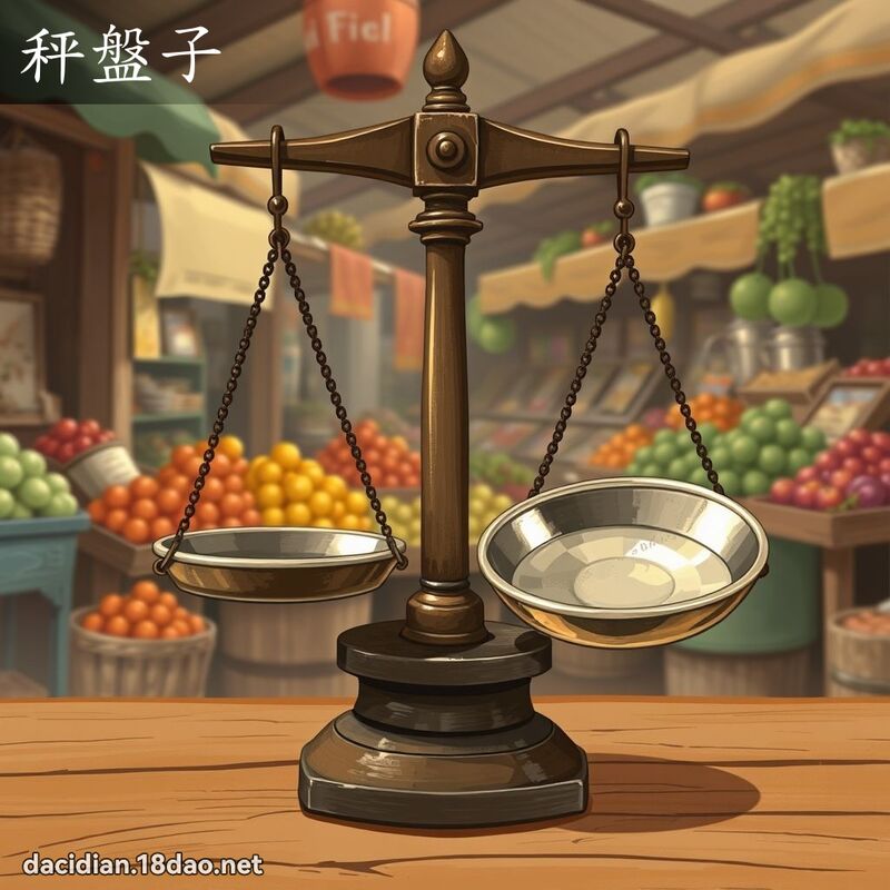 秤盤子 - 國語大辭典配圖