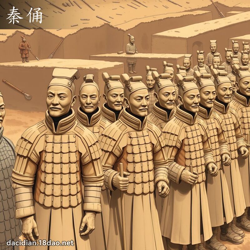 秦俑 - 国语大辞典配图