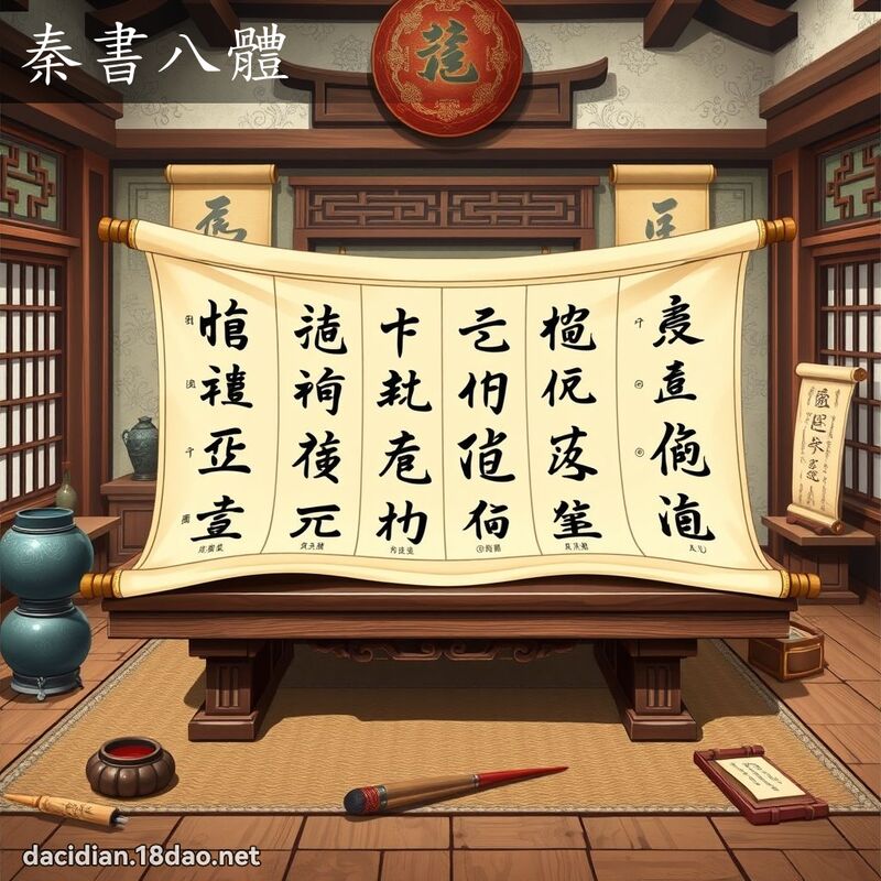 秦书八体 - 国语大辞典配图