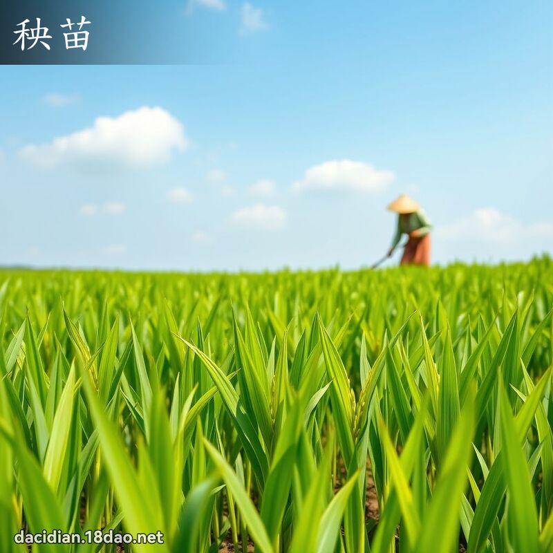 秧苗 - 国语大辞典配图