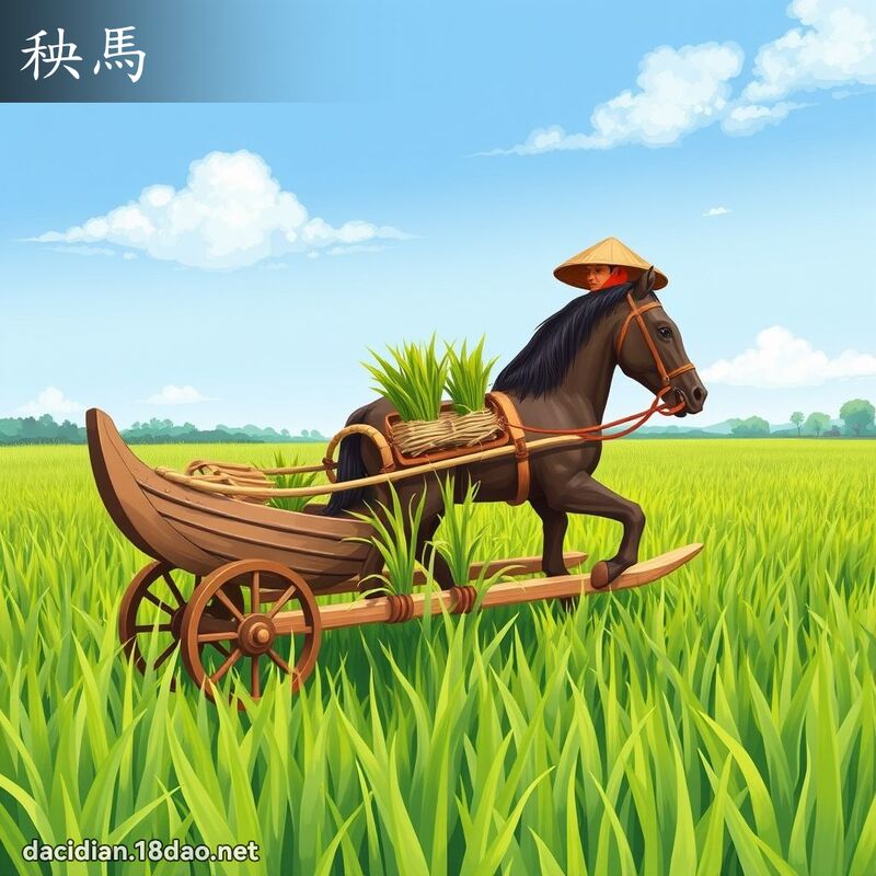 秧馬 - 國語大辭典配圖