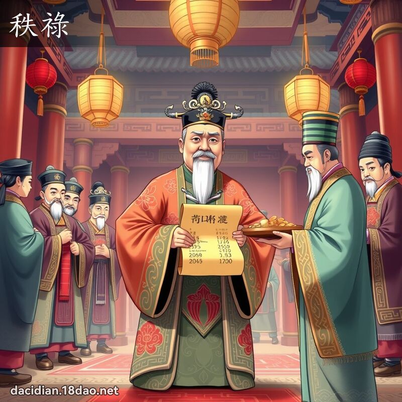 秩禄 - 国语大辞典配图