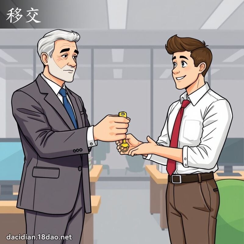移交 - 國語大辭典配圖