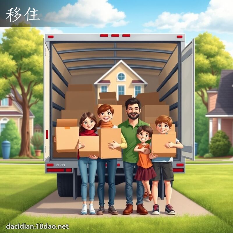 移住 - 国语大辞典配图