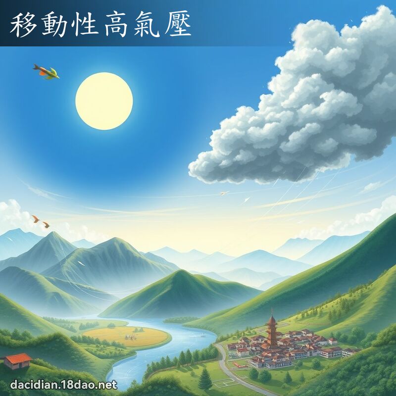 移动性高气压 - 国语大辞典配图