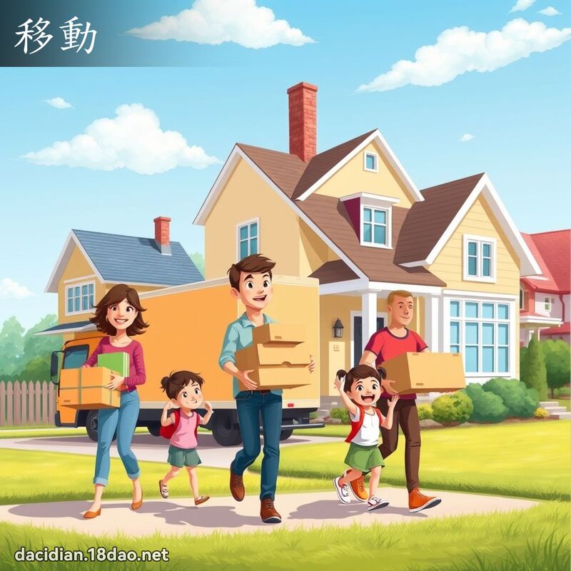移动 - 国语大辞典配图
