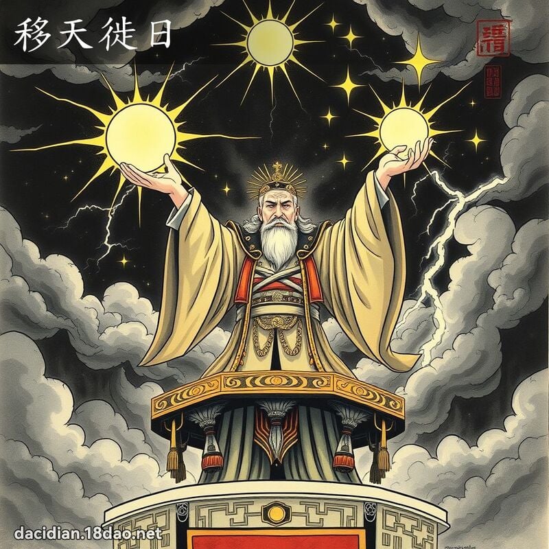 移天徙日 - 国语大辞典配图