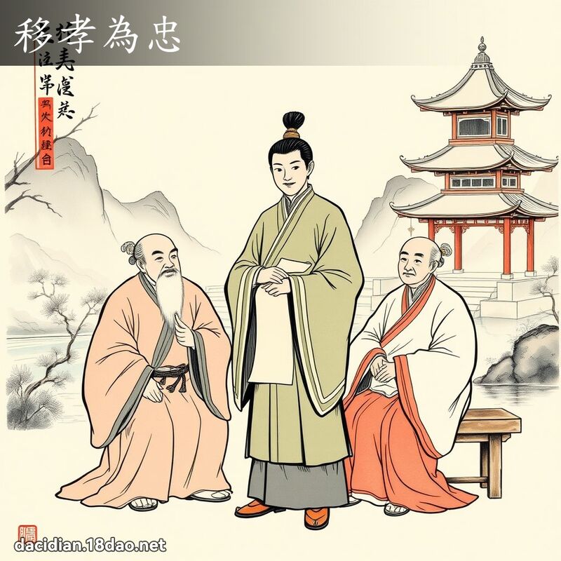 移孝為忠 - 國語大辭典配圖