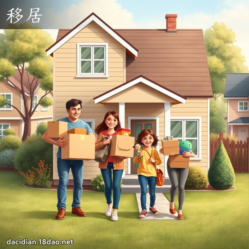 移居 - 國語大辭典配圖