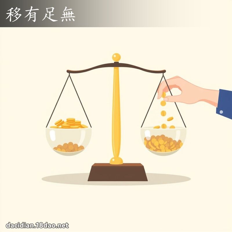 移有足無 - 國語大辭典配圖