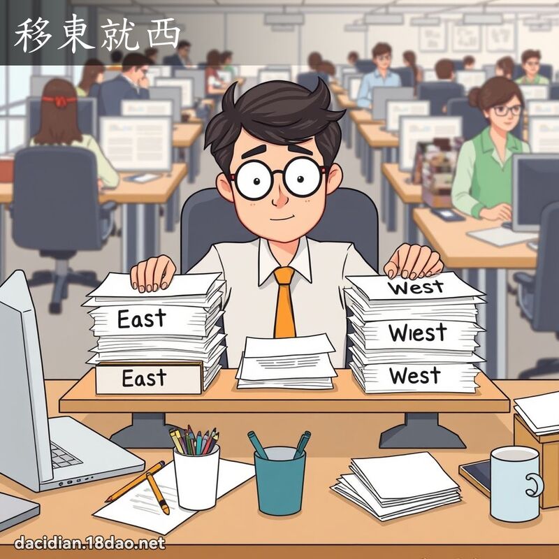 移东就西 - 国语大辞典配图