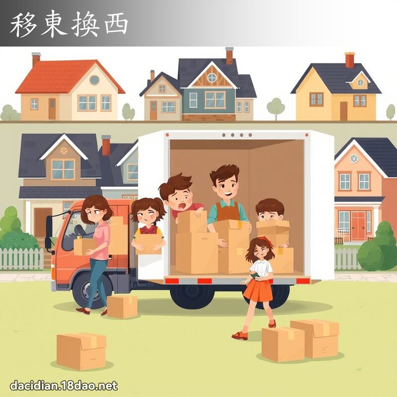 移東換西 - 國語大辭典配圖