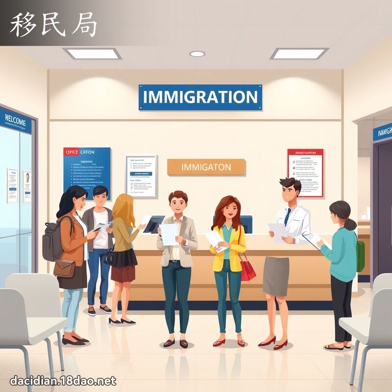 移民局 - 國語大辭典配圖