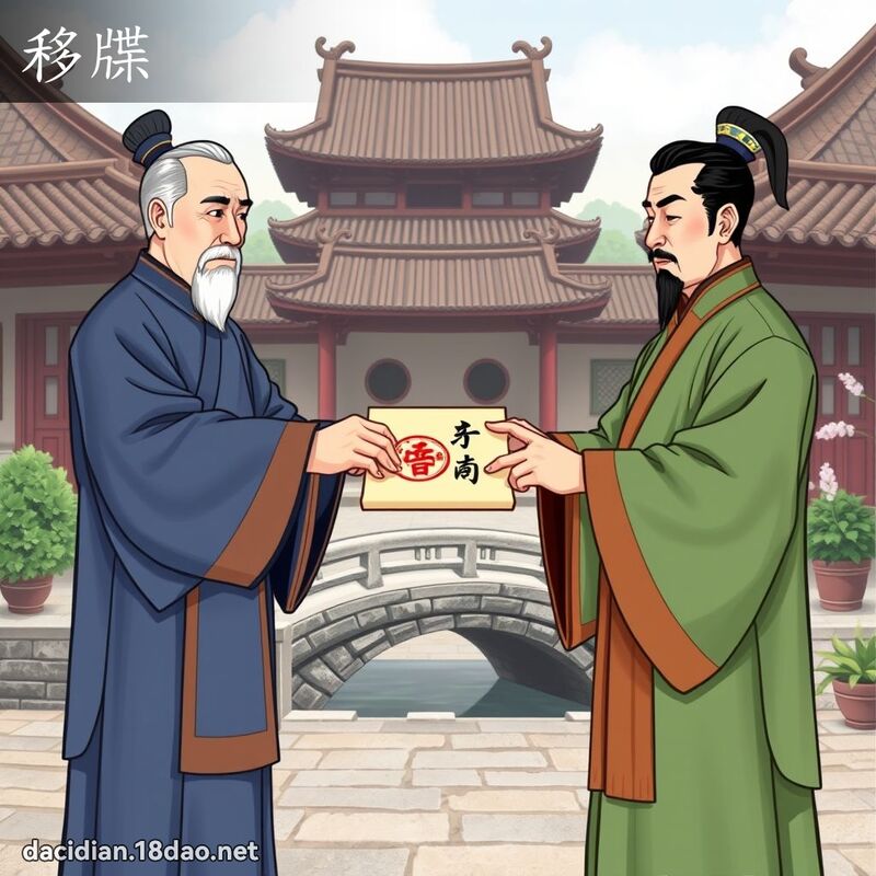 移牒 - 國語大辭典配圖