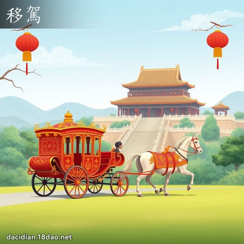 移駕 - 國語大辭典配圖