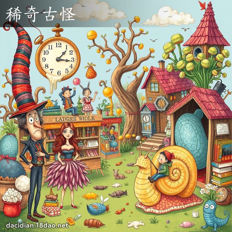 稀奇古怪 - 國語大辭典配圖