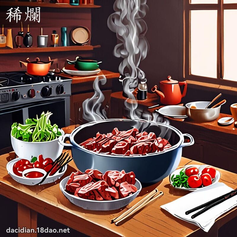 稀爛 - 國語大辭典配圖