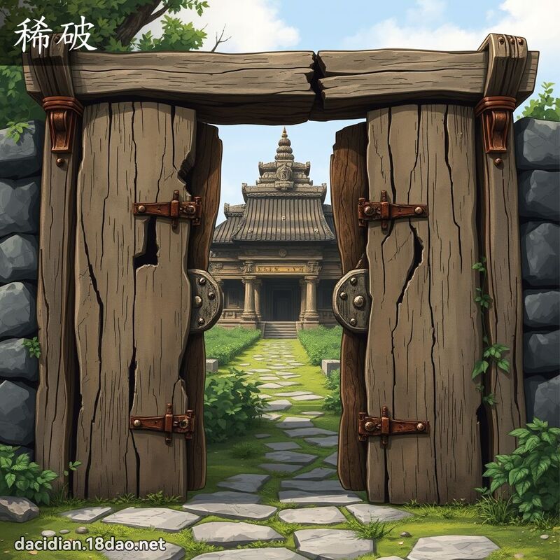 稀破 - 国语大辞典配图