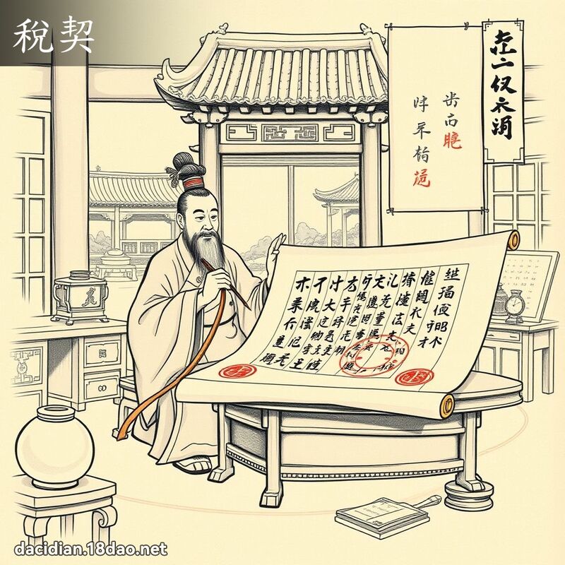 稅契 - 國語大辭典配圖