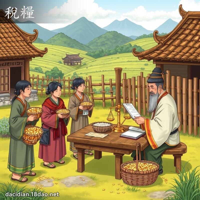稅糧 - 國語大辭典配圖