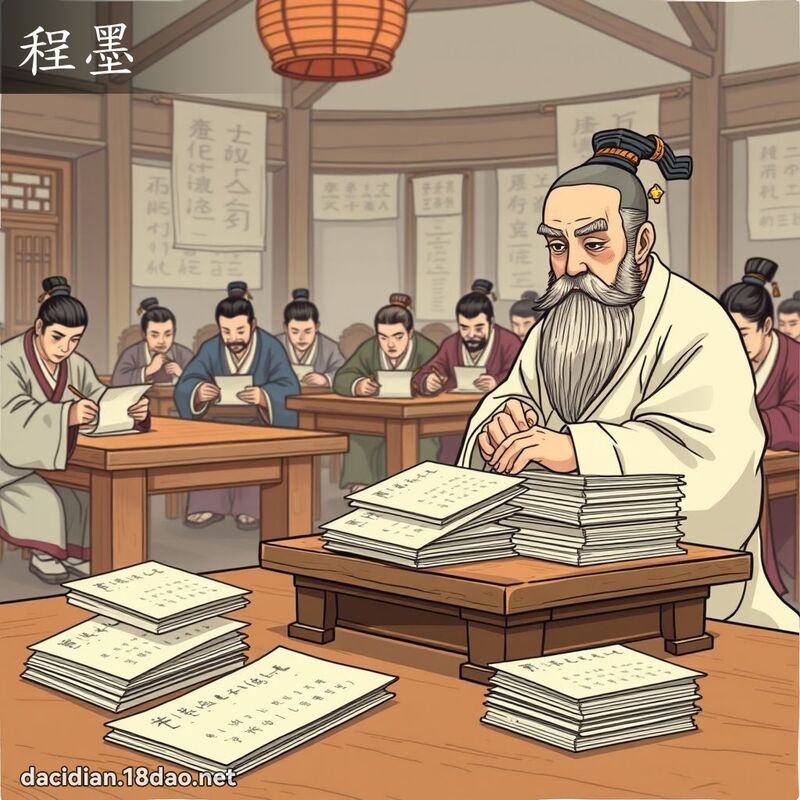 程墨 - 國語大辭典配圖