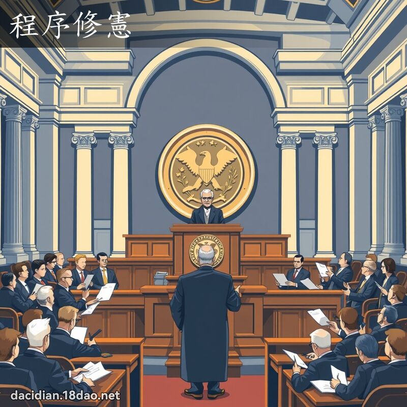 程序修憲 - 國語大辭典配圖