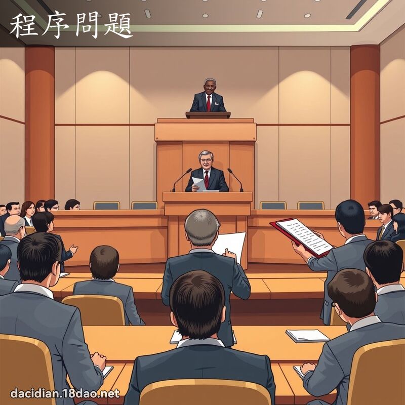 程序問題 - 國語大辭典配圖