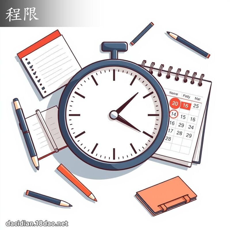 程限 - 国语大辞典配图