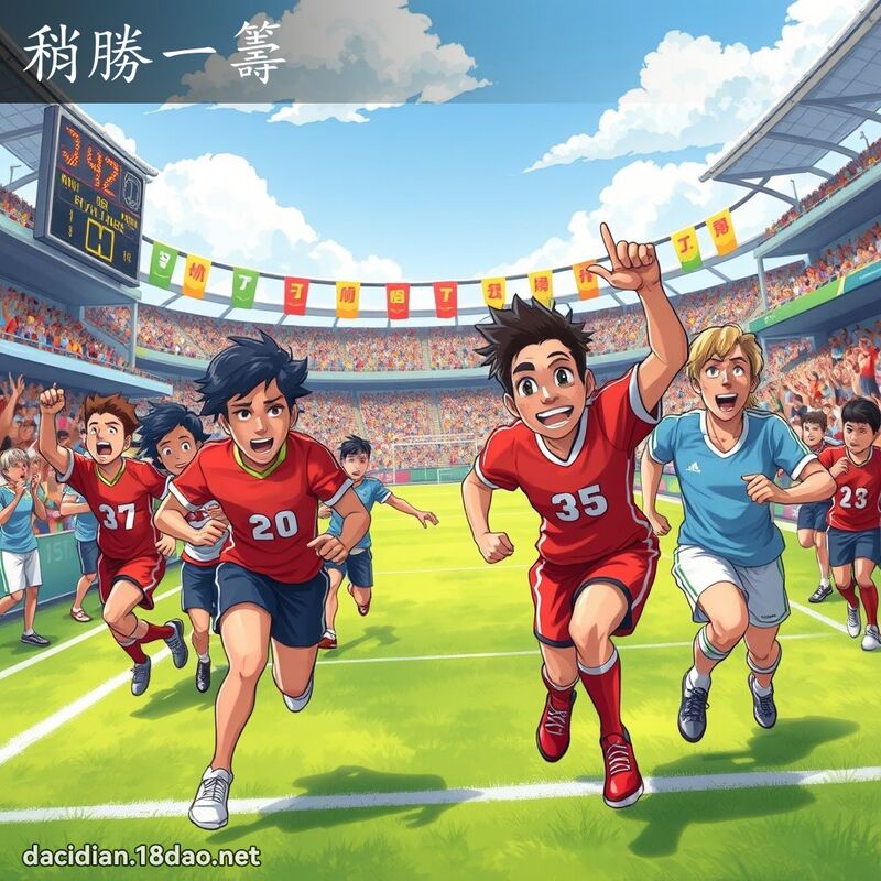 稍胜一筹 - 国语大辞典配图