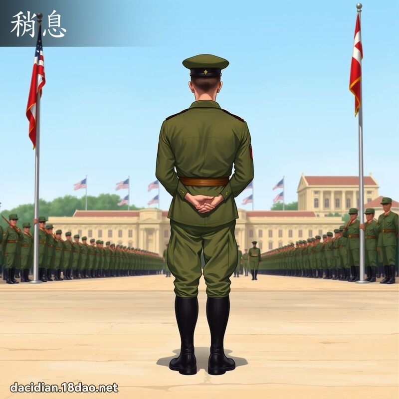 稍息 - 國語大辭典配圖