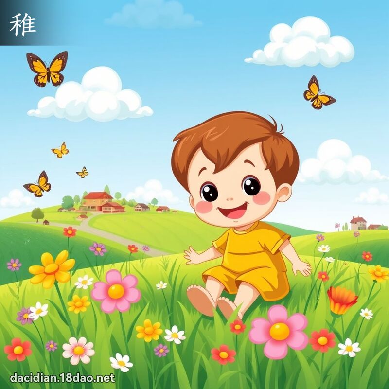 稚 - 國語大辭典配圖