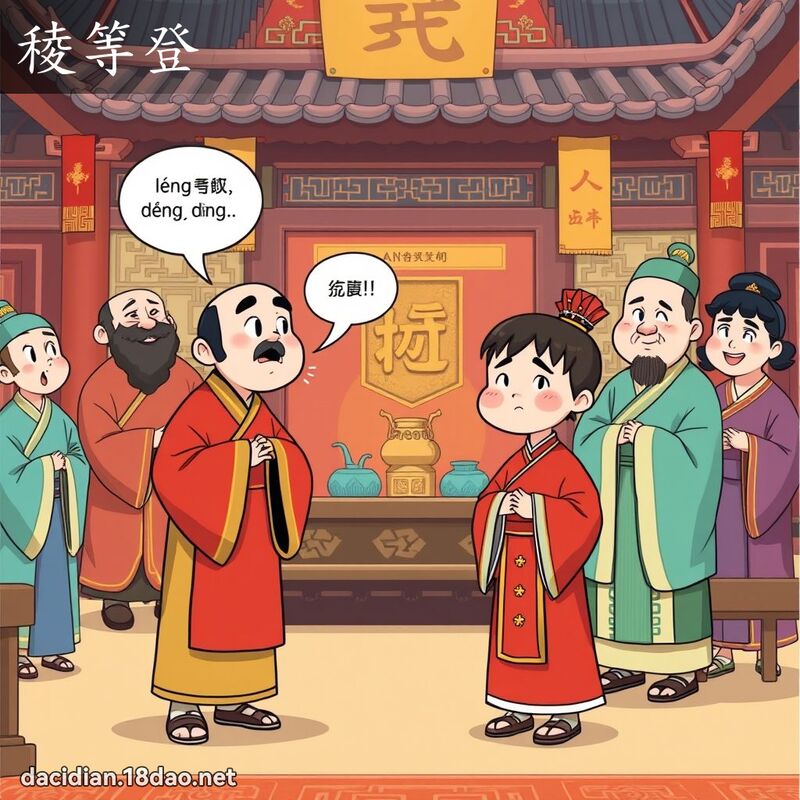 稜等登 - 國語大辭典配圖