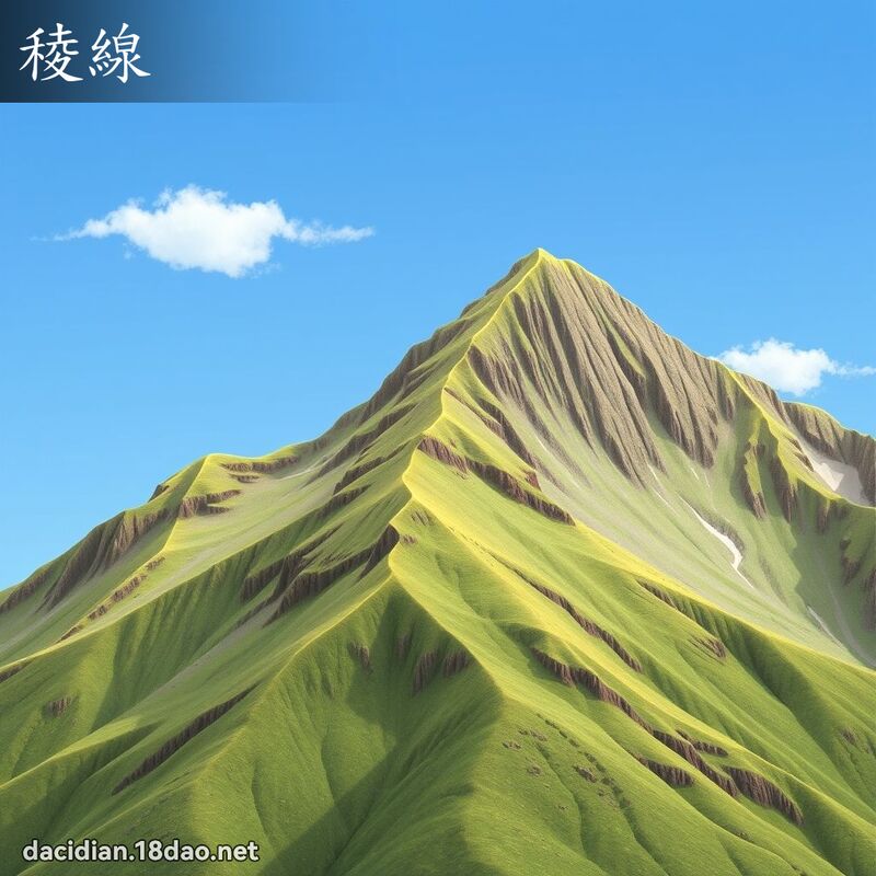 稜线 - 国语大辞典配图