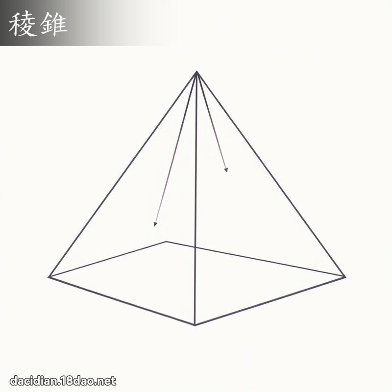 稜錐 - 國語大辭典配圖