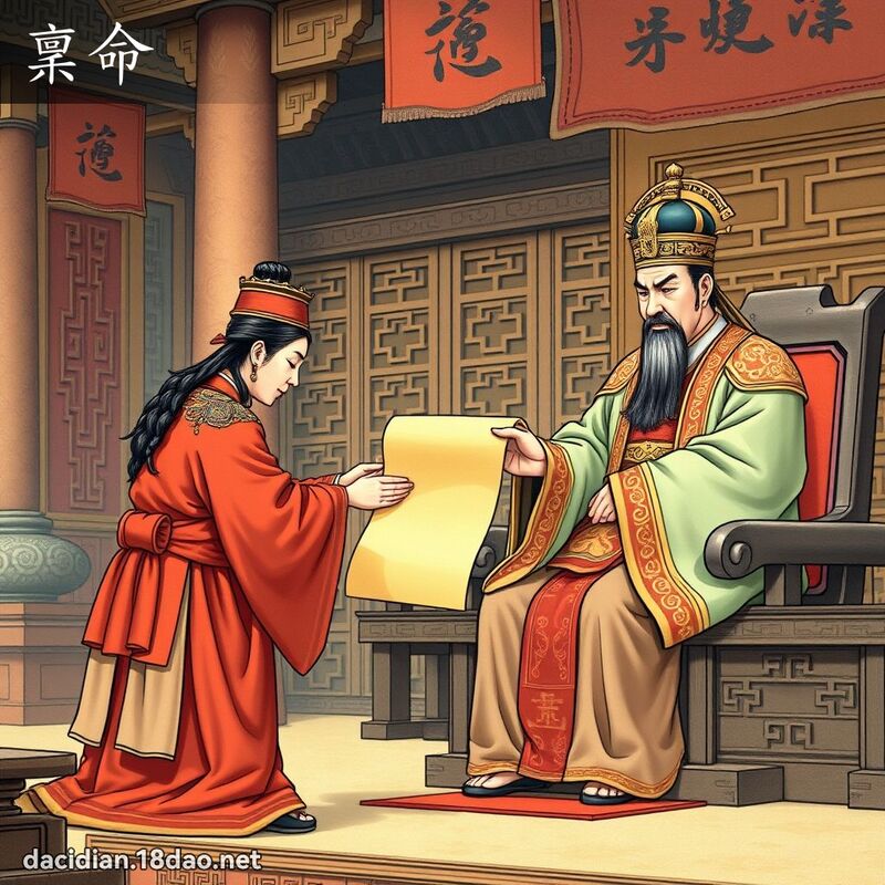 稟命 - 國語大辭典配圖