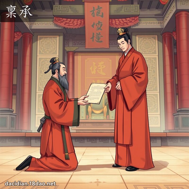 稟承 - 國語大辭典配圖
