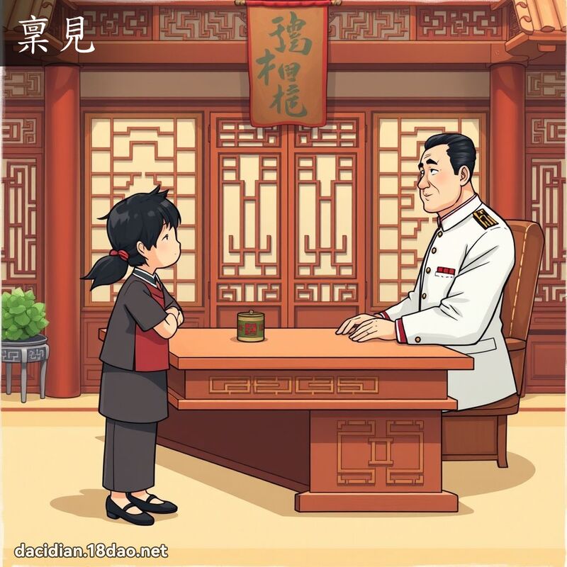 稟見 - 國語大辭典配圖