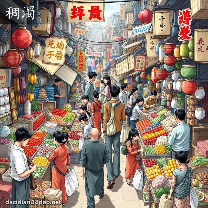 稠浊 - 国语大辞典配图