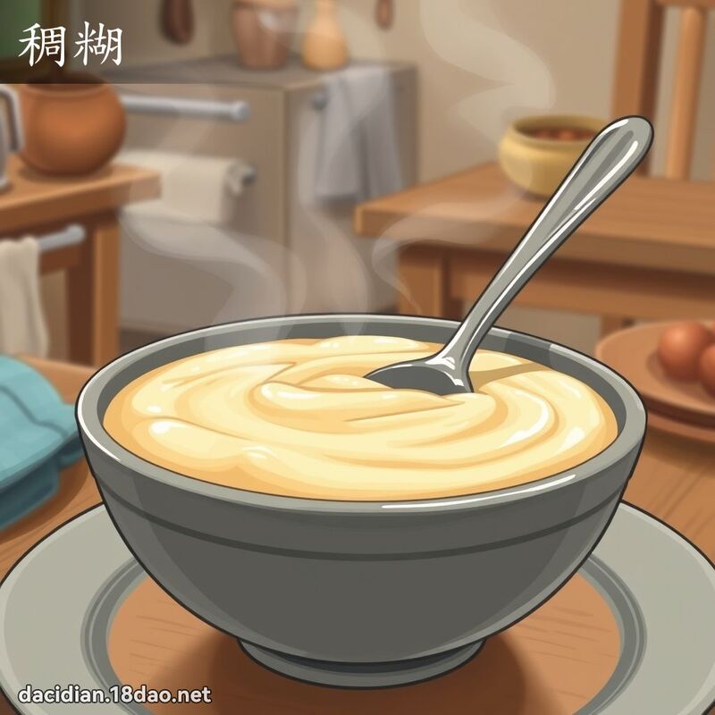 稠糊 - 国语大辞典配图