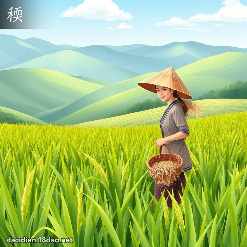 稬 - 國語大辭典配圖