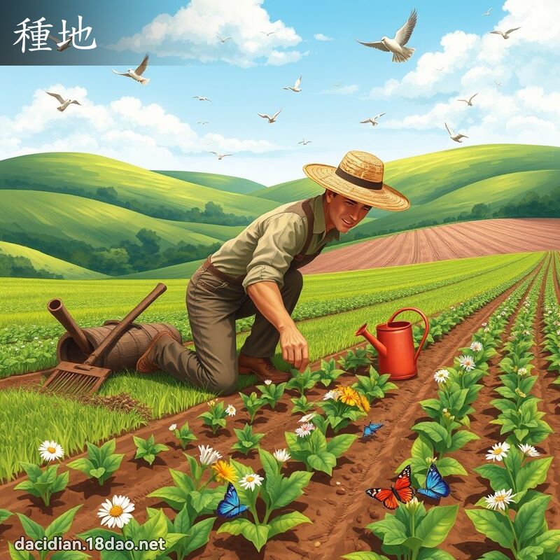 種地 - 國語大辭典配圖