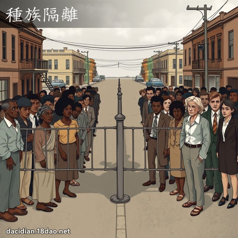 種族隔離 - 國語大辭典配圖