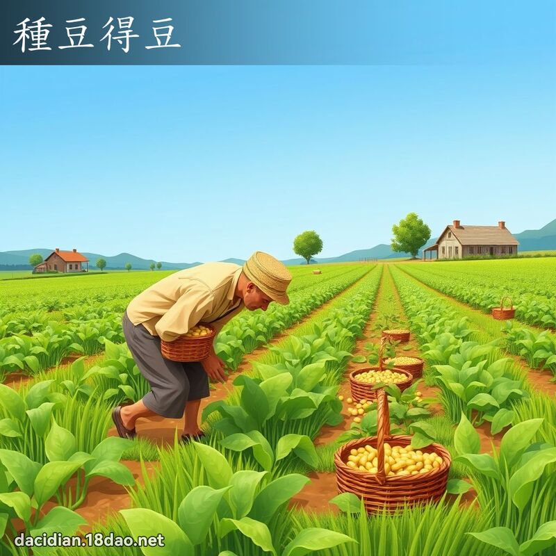 種豆得豆 - 國語大辭典配圖