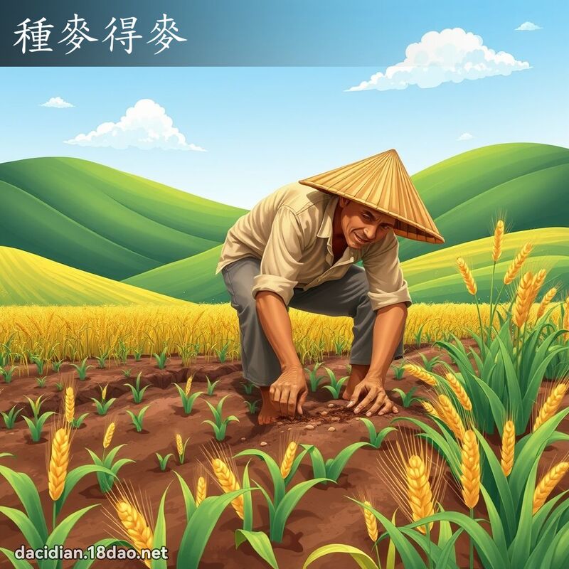 种麦得麦 - 国语大辞典配图