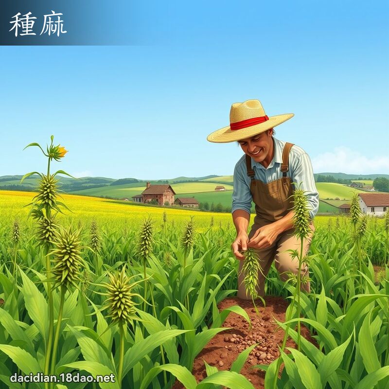种麻 - 国语大辞典配图